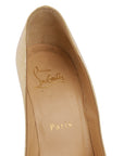 Christian Louboutin Pigalle Cream Leather Pumps EU 35.5