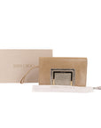 Jimmy Choo Gold Shimmer Suede Alara Wristlet Clutch