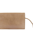 Jimmy Choo Gold Shimmer Suede Alara Wristlet Clutch
