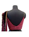 Tarun Tahiliani Concept Maroon Saree
