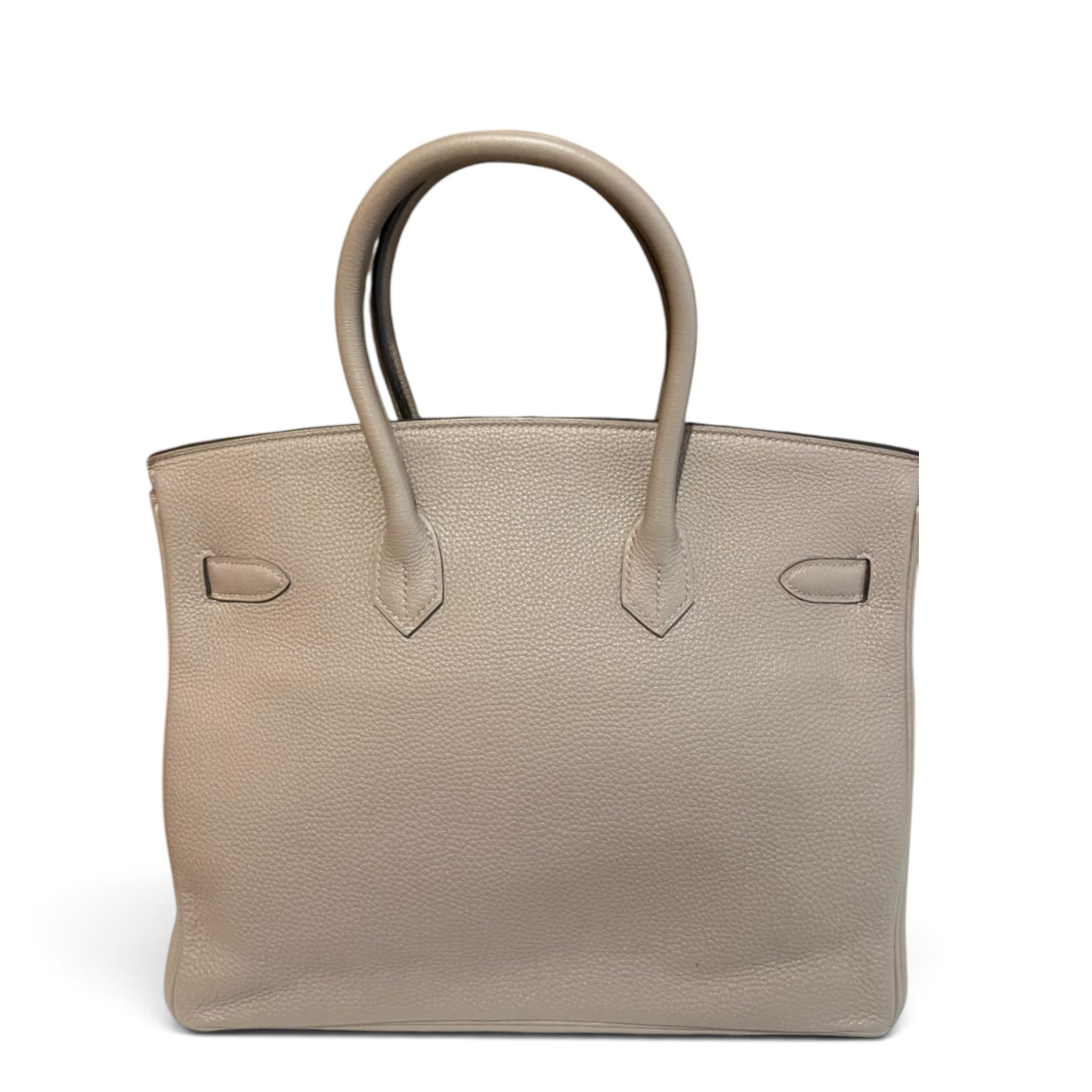 Hermes Birkin 35 Etoupe GHW Togo Leather Bag