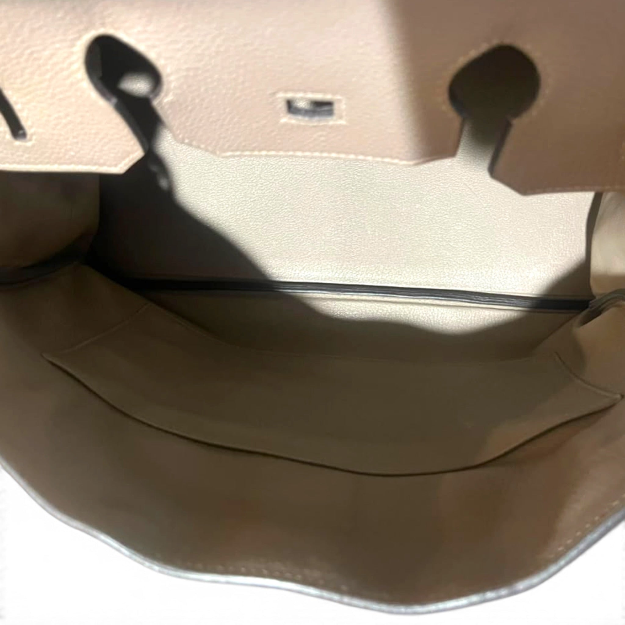 Hermes Birkin 35 Etoupe GHW Togo Leather Bag