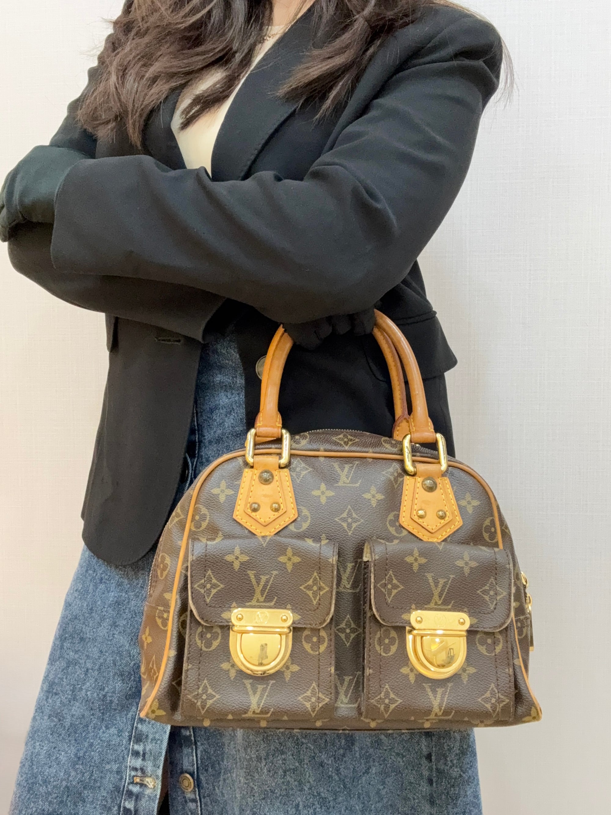 Louis Vuitton Manhattan PM Monogram Canvas Bag