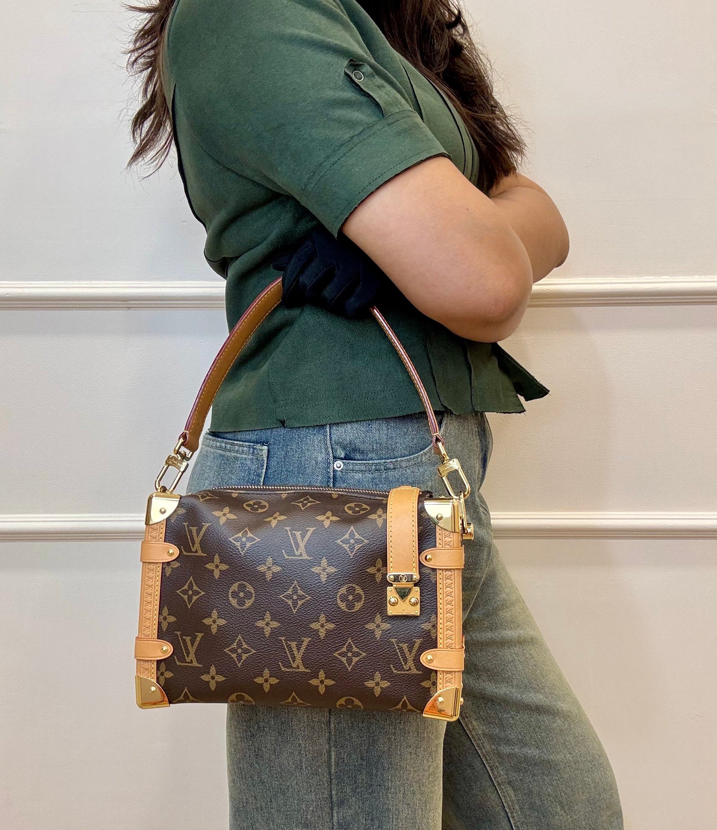 Louis Vuitton Monogram Side Trunk Handbag