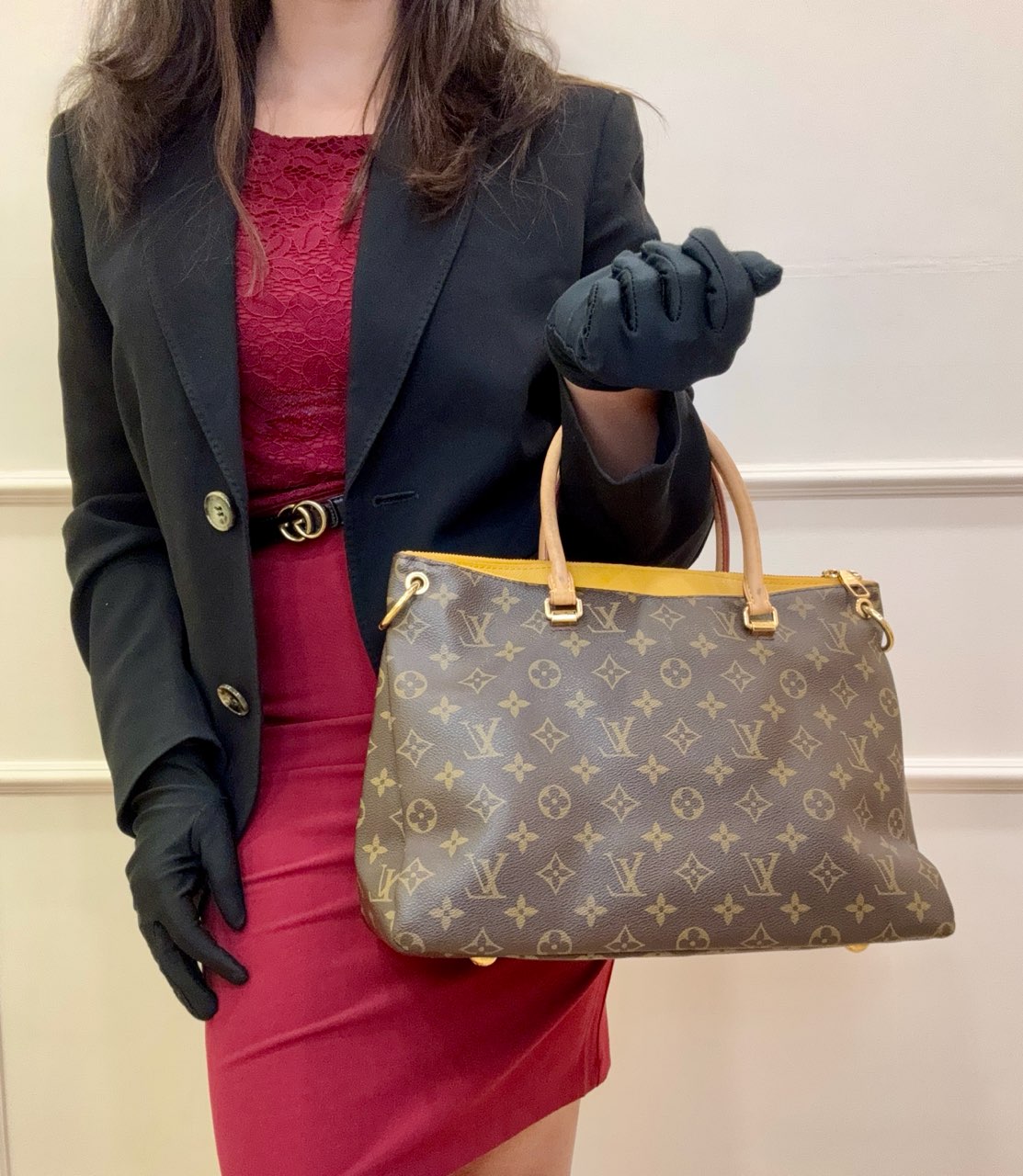 Louis Vuitton Safran Monogram Canvas Pallas Bag