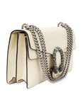 GUCCI White Dionysus Leather Chain Bag