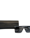 Dior Navy Blue Oblique DiorClub M1U Shield Sunglasses