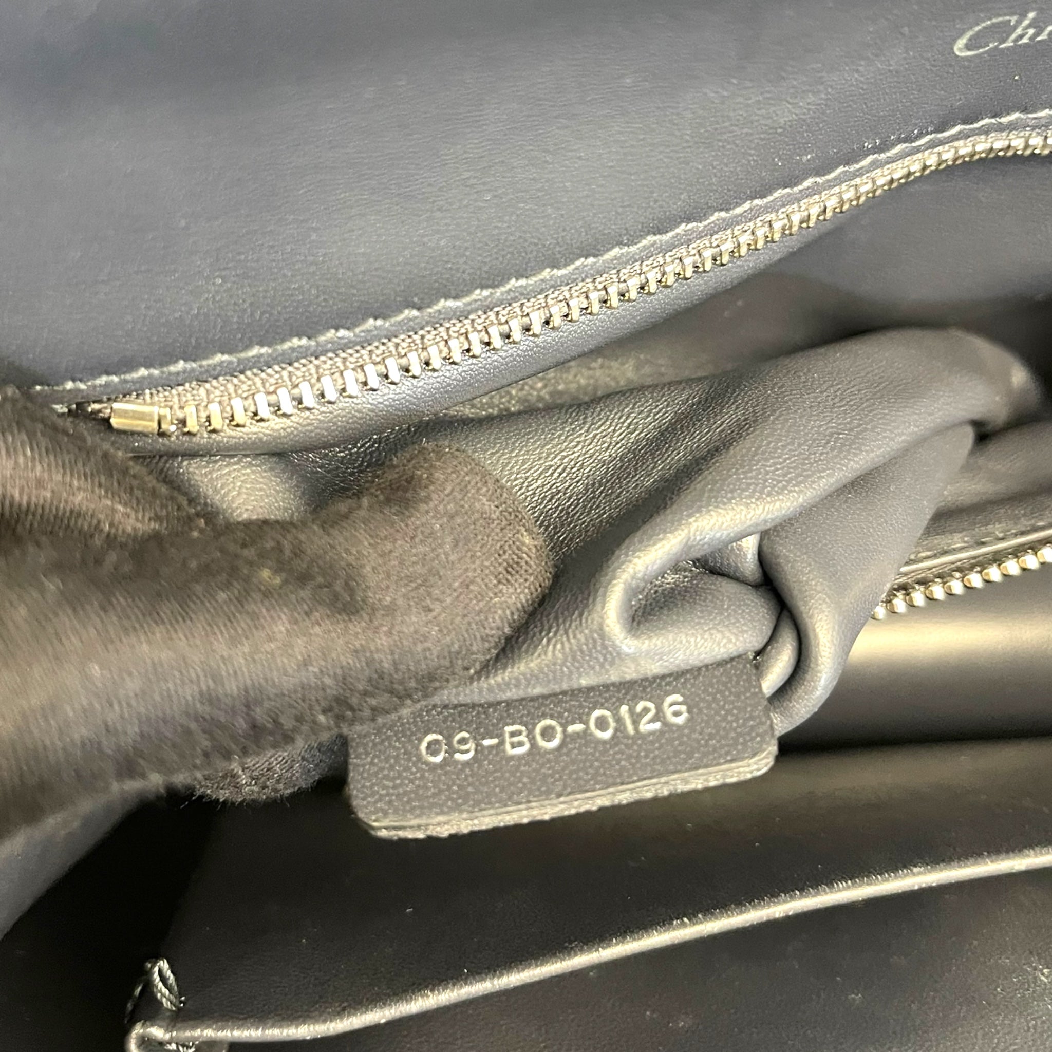 Christian Dior Diorama Medium Patent Blue Flap Bag