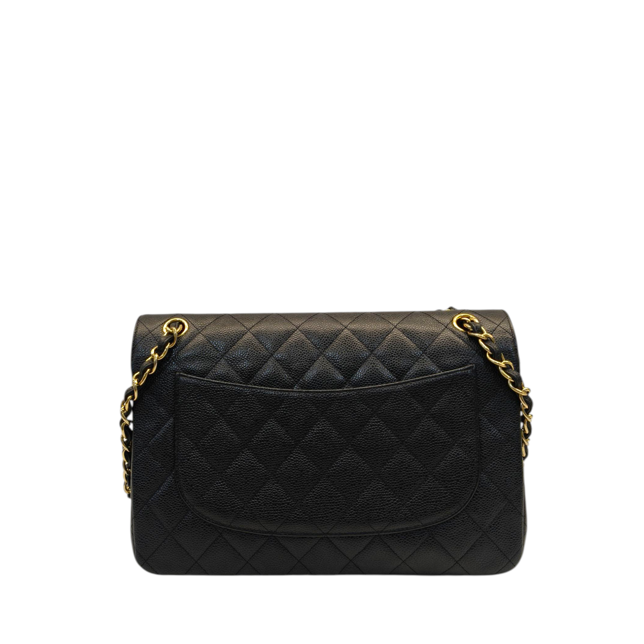 Chanel Classic Double Flap Jumbo Black Caviar Bag Ghw