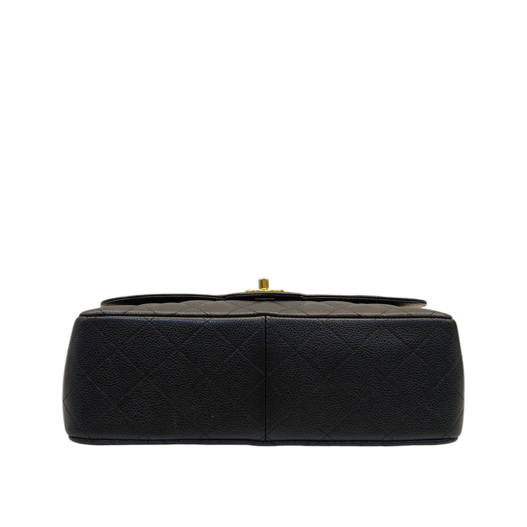 Chanel Classic Double Flap Jumbo Black Caviar Bag Ghw