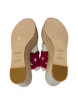 Hermes Ithea 30 espadrille in Rouge Cinétique / Orange Capucine EU 39