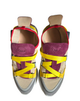 Chloe Sonnie Multicolor Mesh And Suede Sneakers