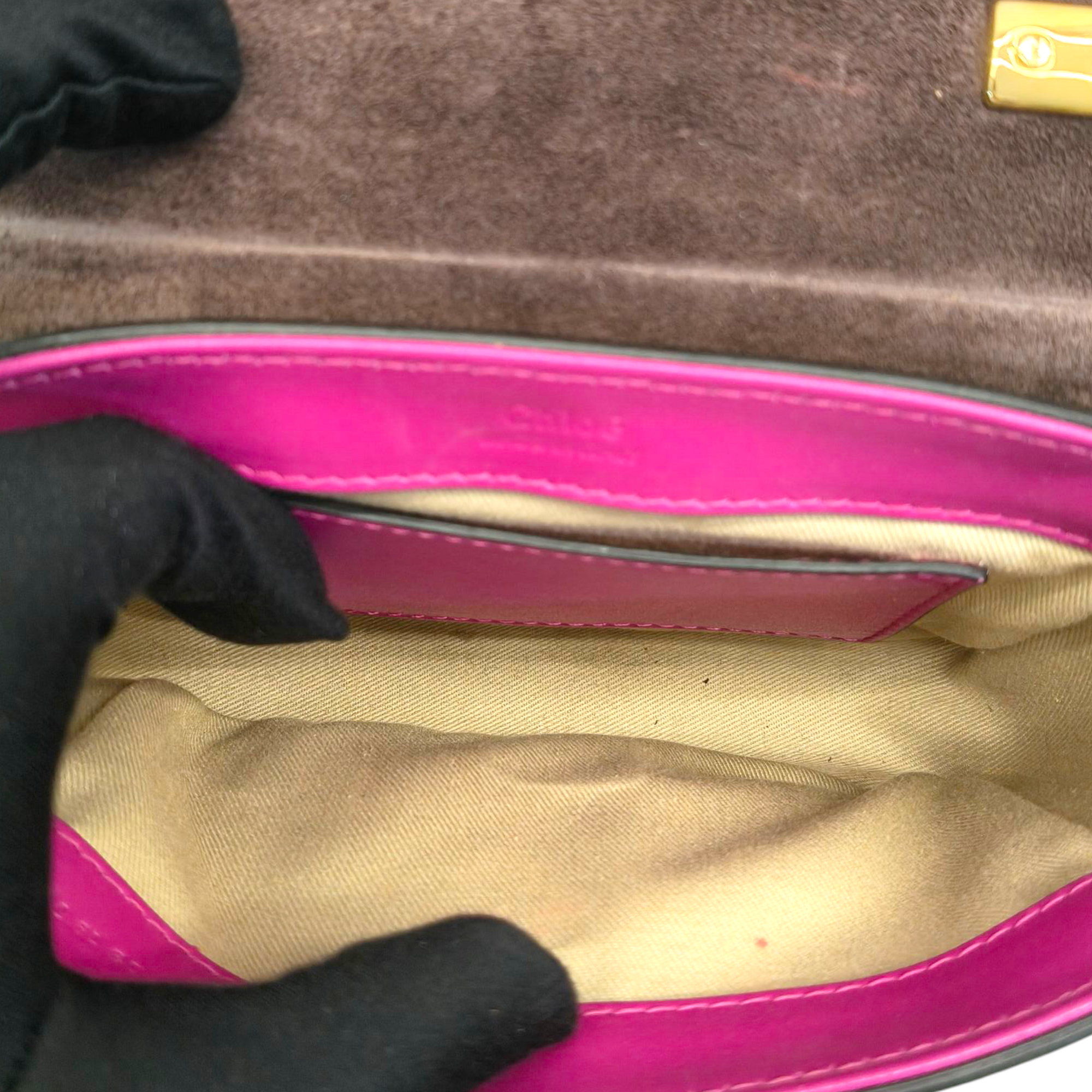 Chloé Purple Leather Handbag