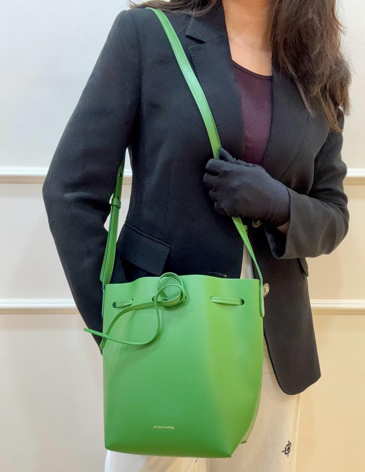 Mansur Gavriel Bucket Green Vegan Bag