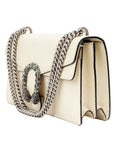 GUCCI White Dionysus Leather Chain Bag