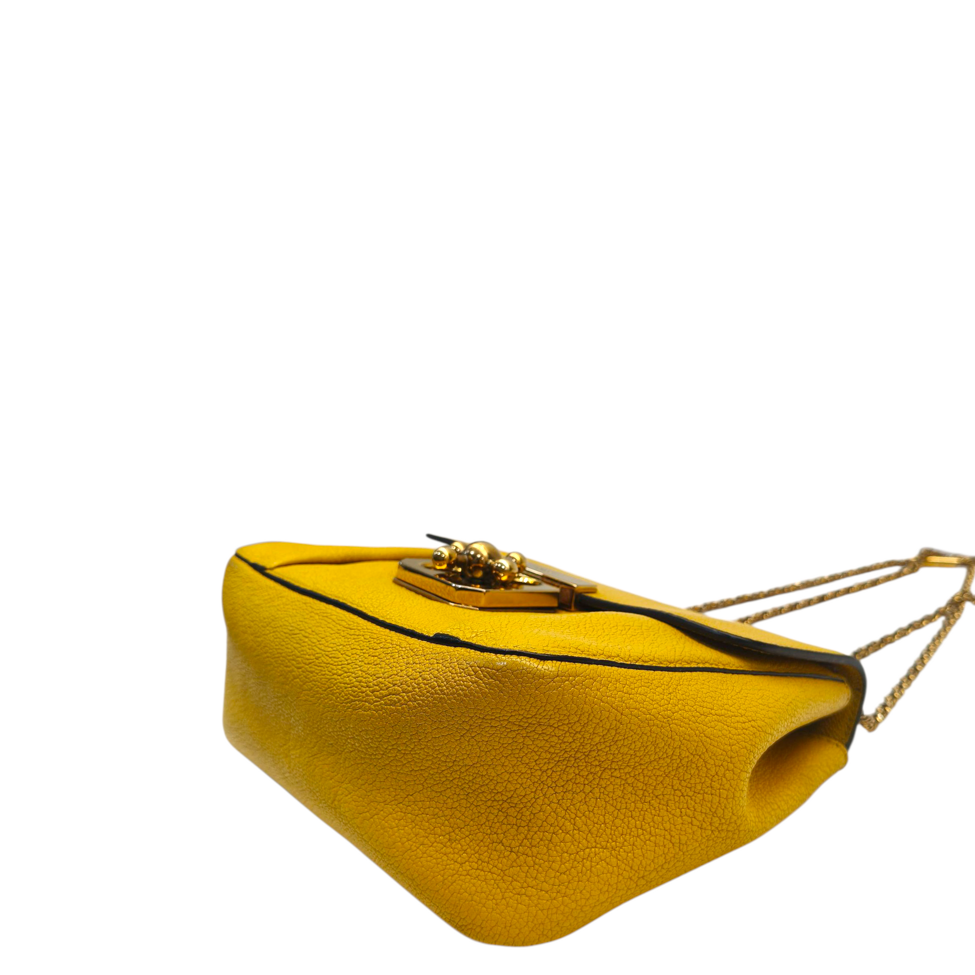 Chloe Mustard Leather Small Elsie Shoulder Bag