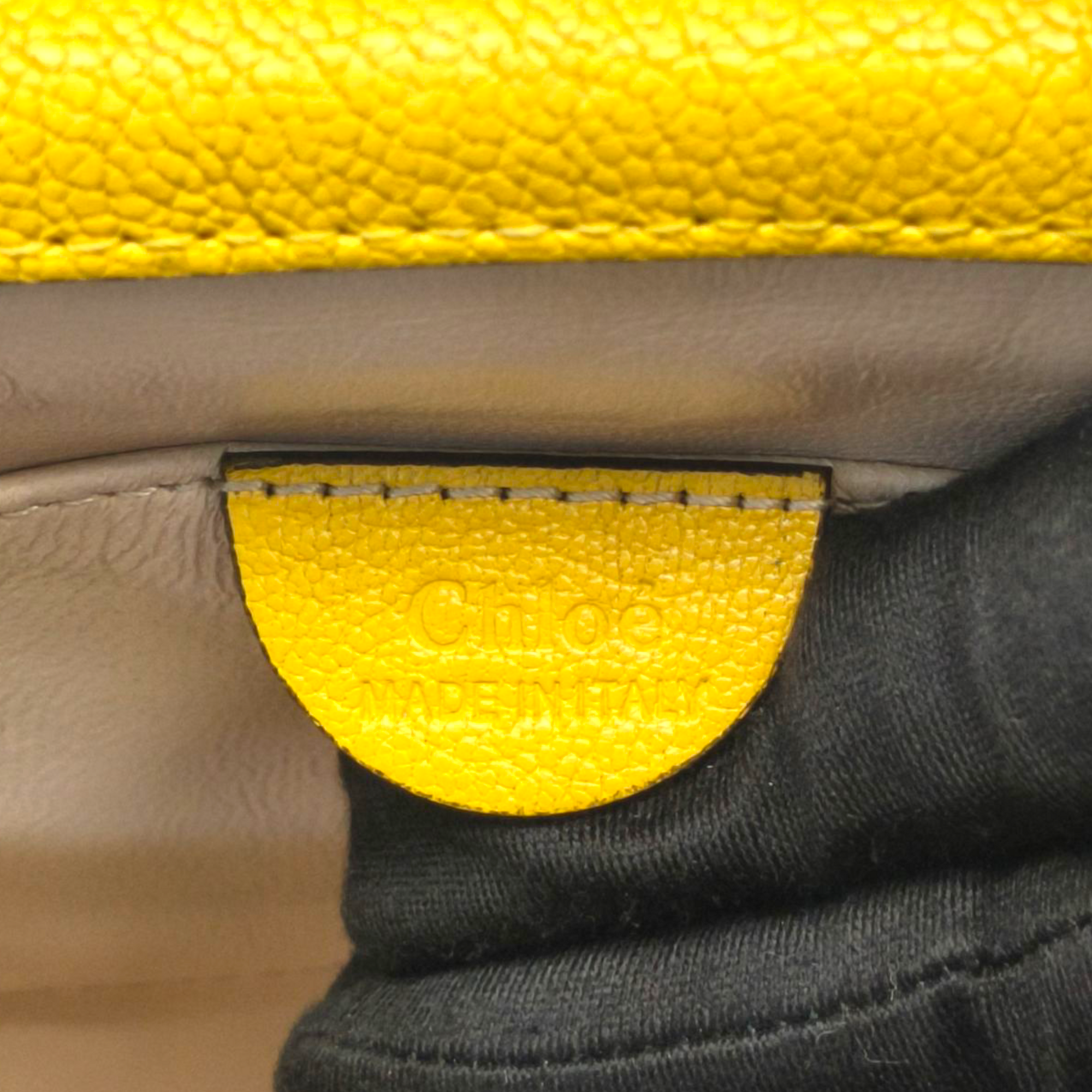 Chloe Mustard Leather Small Elsie Shoulder Bag