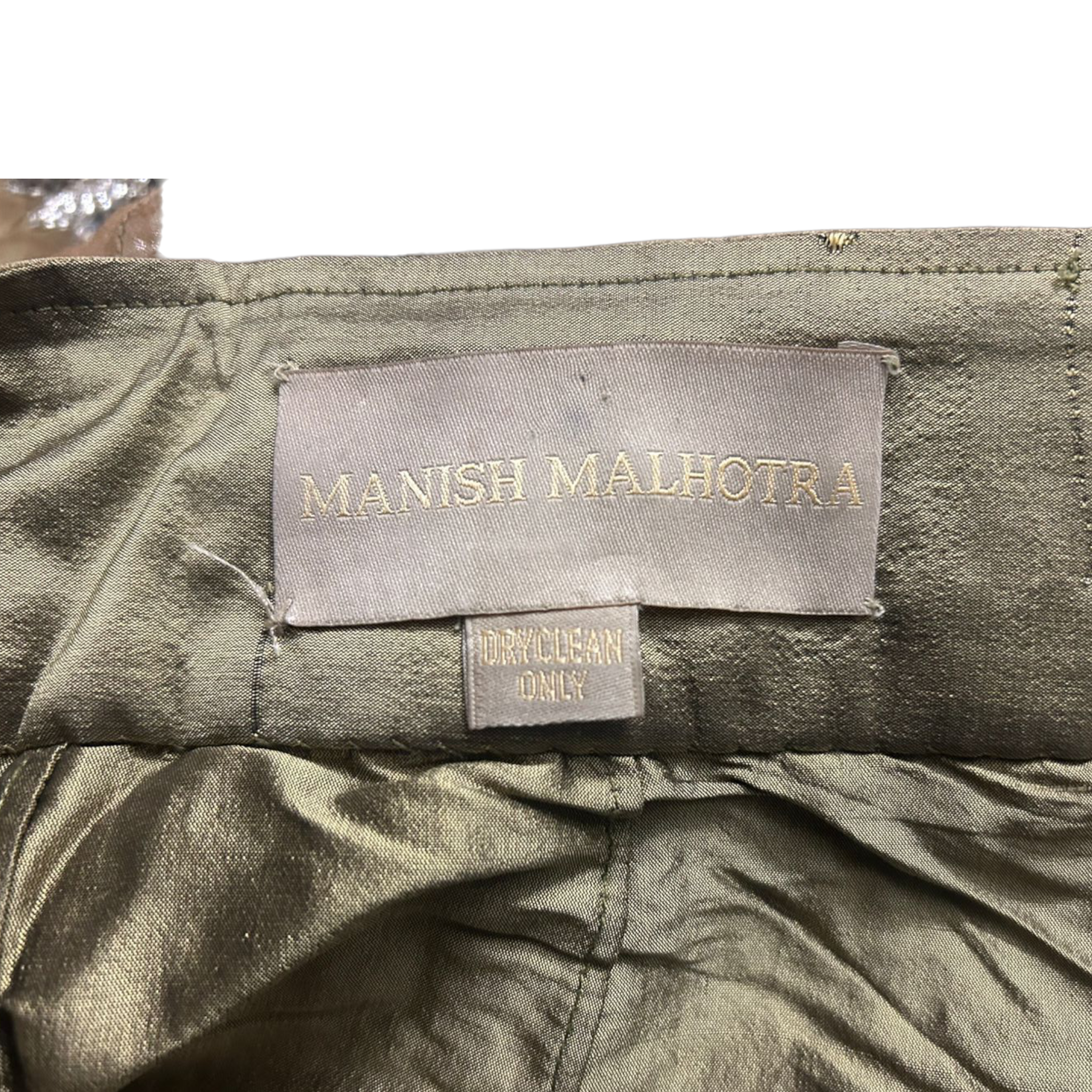 MANISH MALHOTRA BROWN EMBELLISHED LEHENGA SET