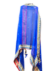 TARUN TAHILIANI BLUE PRINTED ZARDOSI LEHENGA