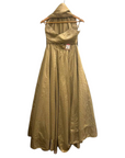 Itrh Gold Crystal Lehenga Set