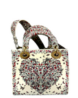 Dioramour Small Lady Dior My ABCDior Bag in Latte Calfskin with gold-finish metal D.I.O.R. charms