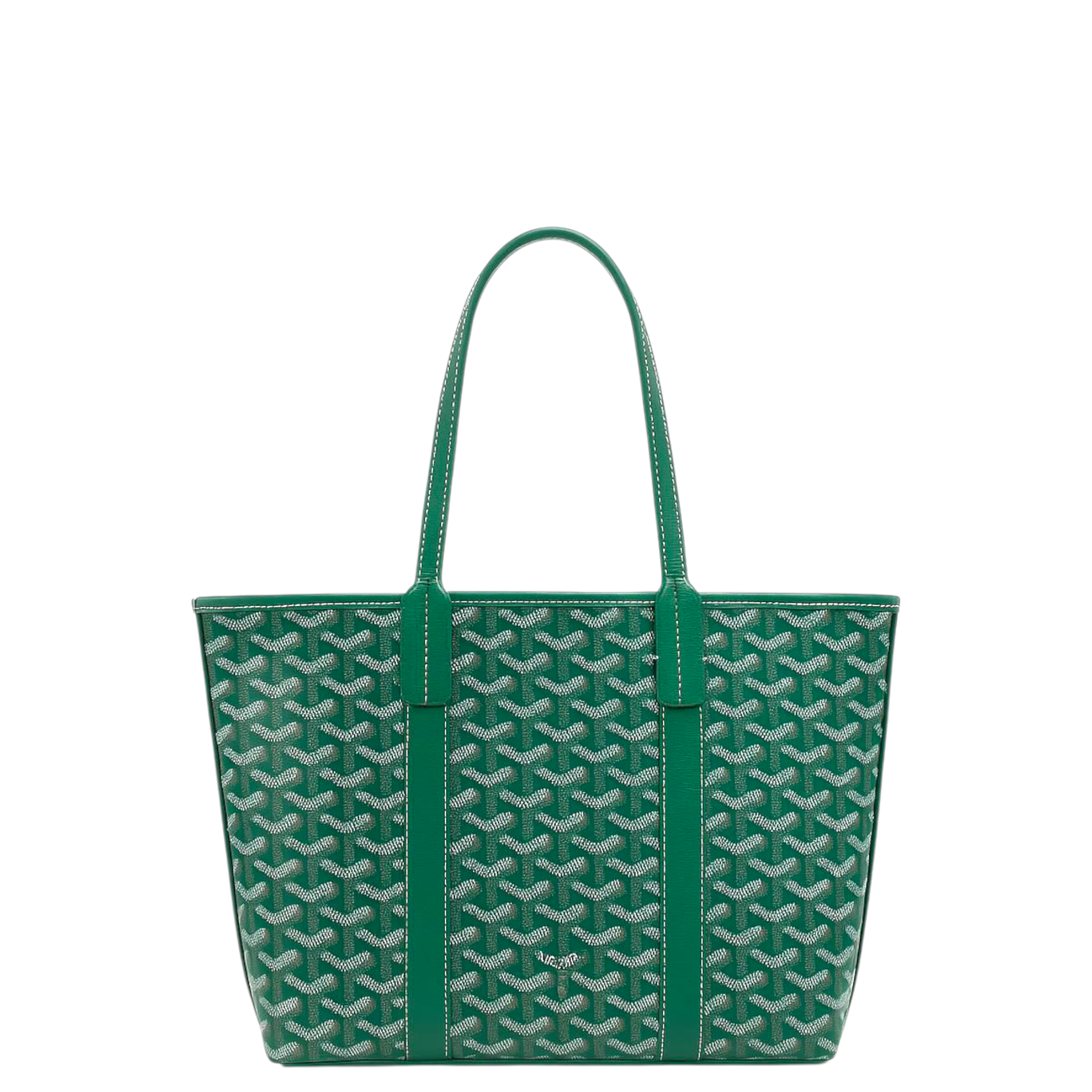 Goyard Green Goyardine Coated Canvas and Leather Villette Tote Bag