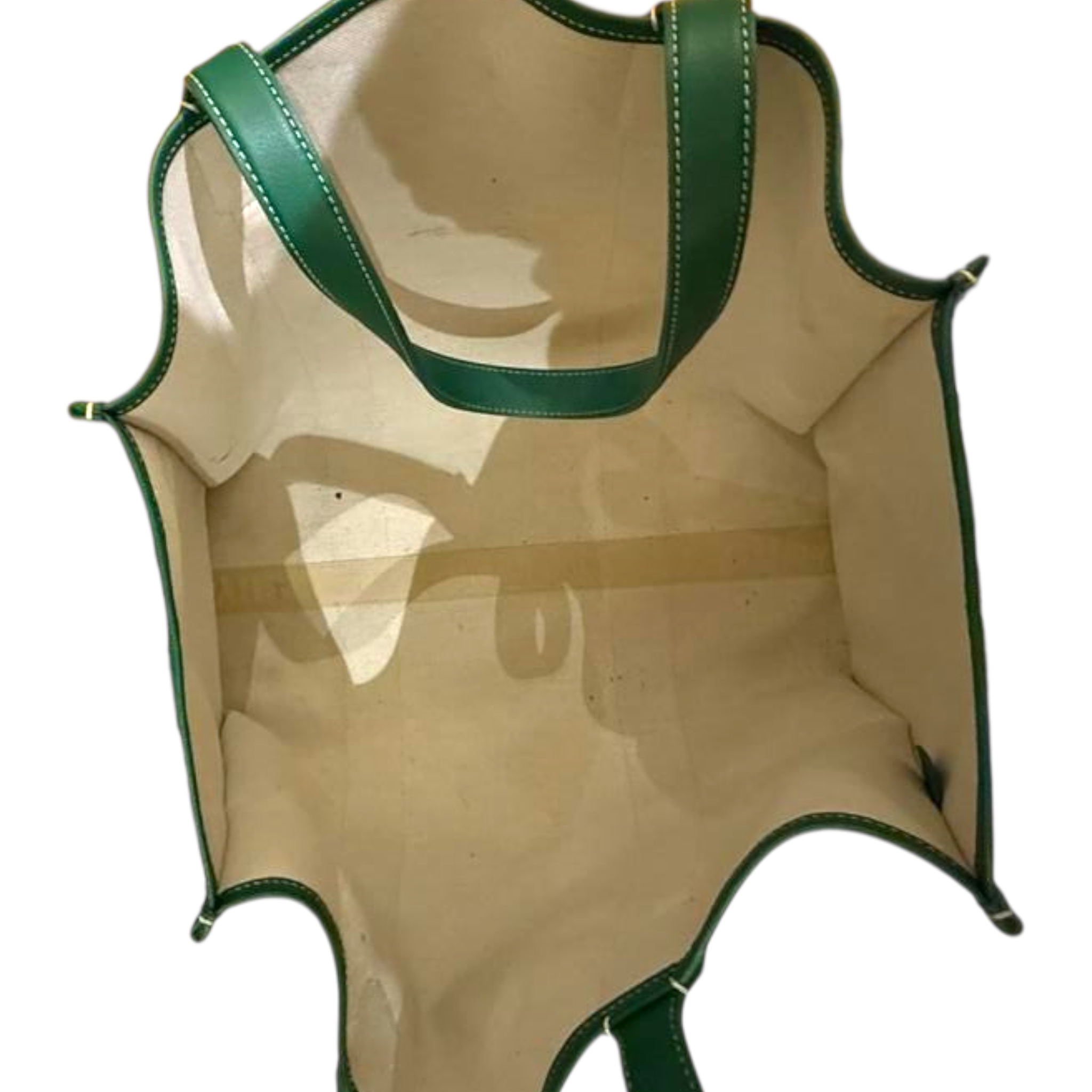 Goyard Green Goyardine Coated Canvas and Leather Villette Tote Bag