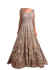 Dolly J Europa Pale Pink Shimmer Gown Set