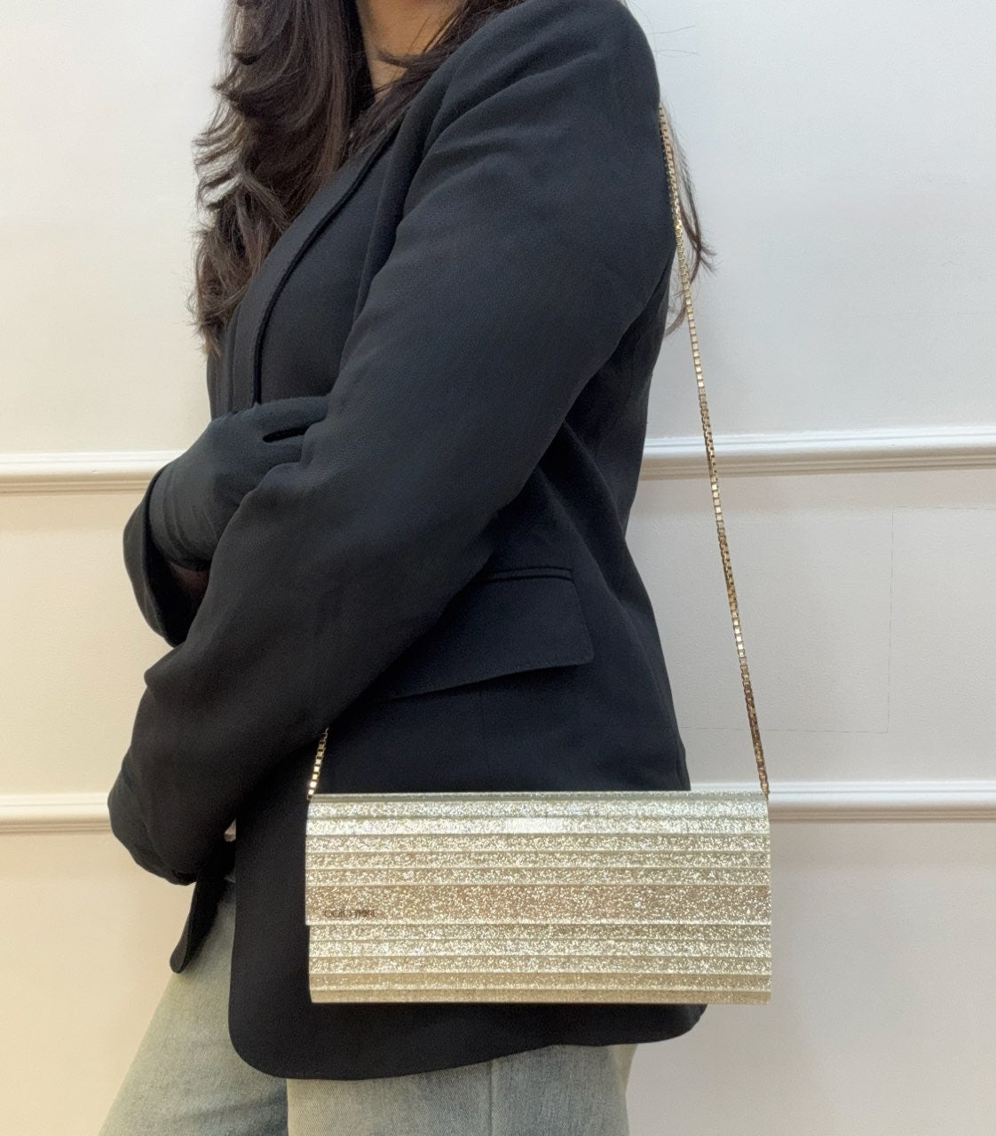 Jimmy Choo Sweetie Acrylic Chain Clutch