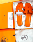 Hermes Oran Leather Sandals EU 39