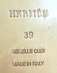 Hermes Oran Leather Sandals EU 39