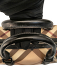 Burberry Beige Nova Check PVC Chester Boston Bag