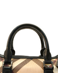 Burberry Beige Nova Check PVC Chester Boston Bag