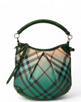Burberry Green Novacheck Ombre Hobo Bag