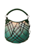 Burberry Green Novacheck Ombre Hobo Bag