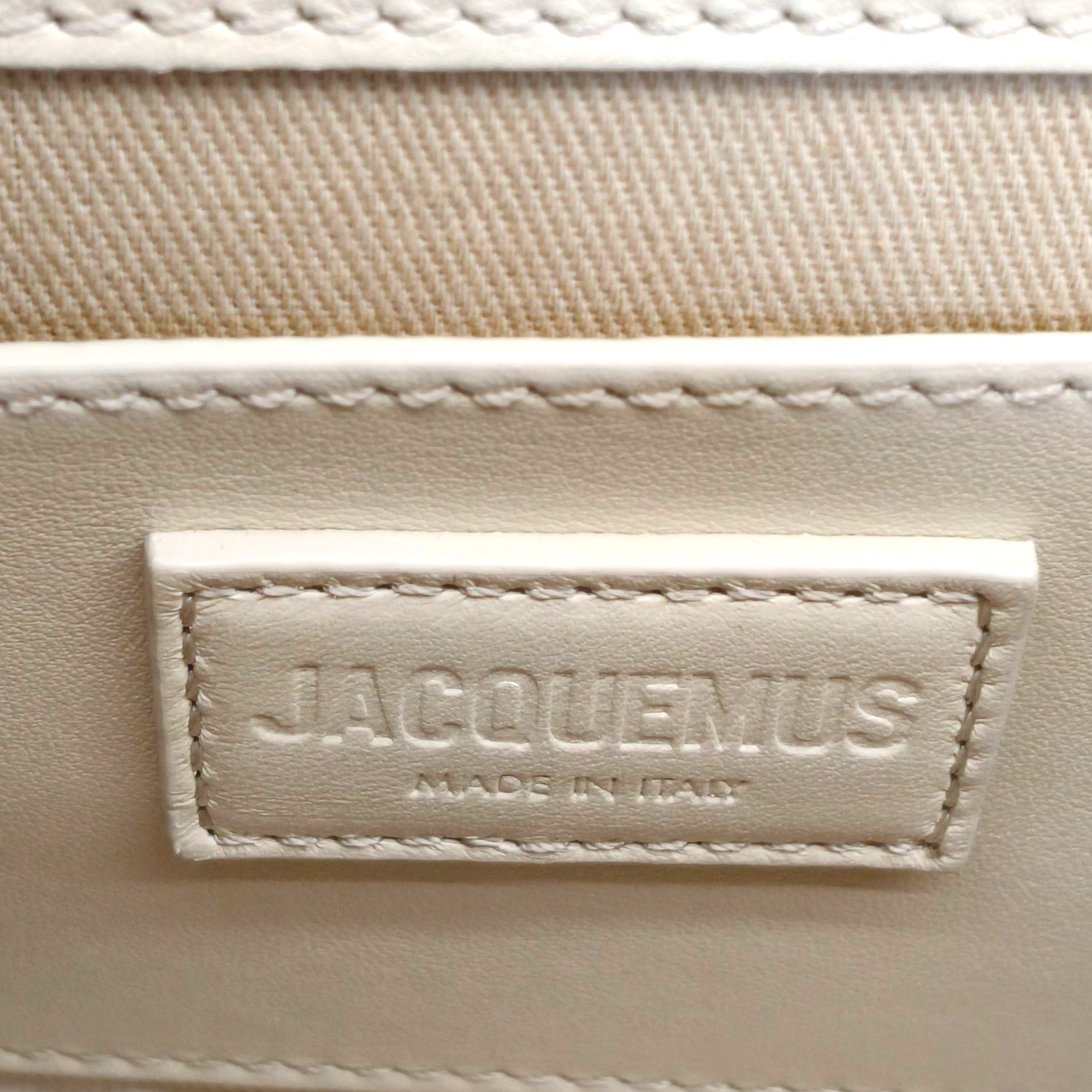 Jacquemus Ivory The Large Bambino Bag