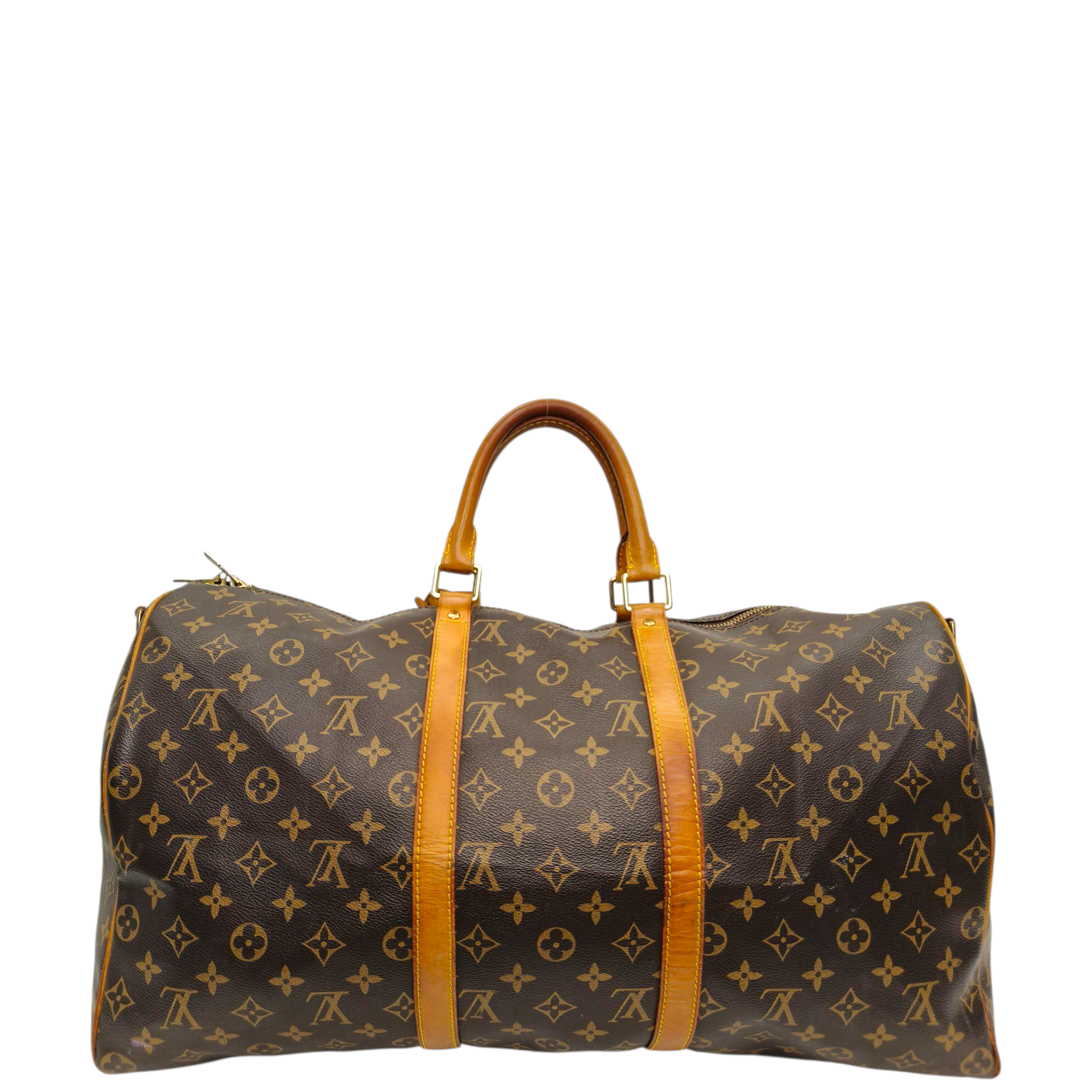 Louis Vuitton Monogram Keepall 55 Brown Bag