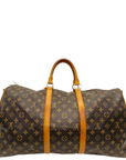 Louis Vuitton Monogram Keepall 55 Brown Bag