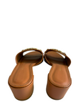 Salvatore Ferragamo Brown Leather Rhodes Gancini Sandals EU 36