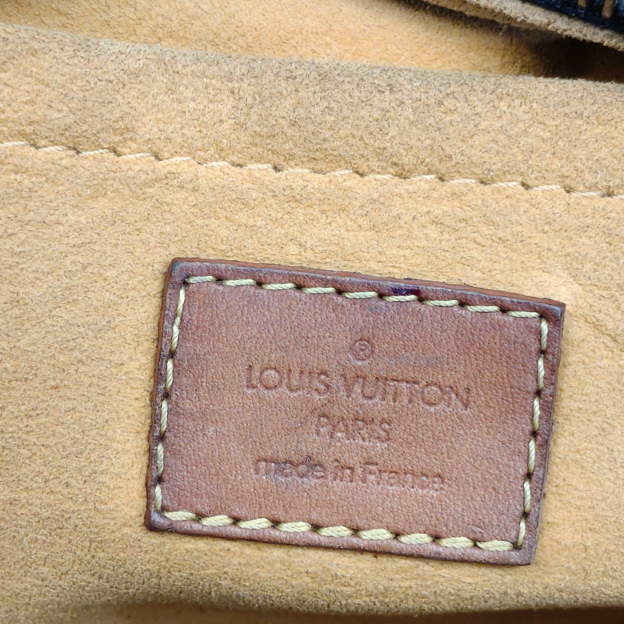 Louis Vuitton Monogram Denim Porte Epaule Raye Cabas MM