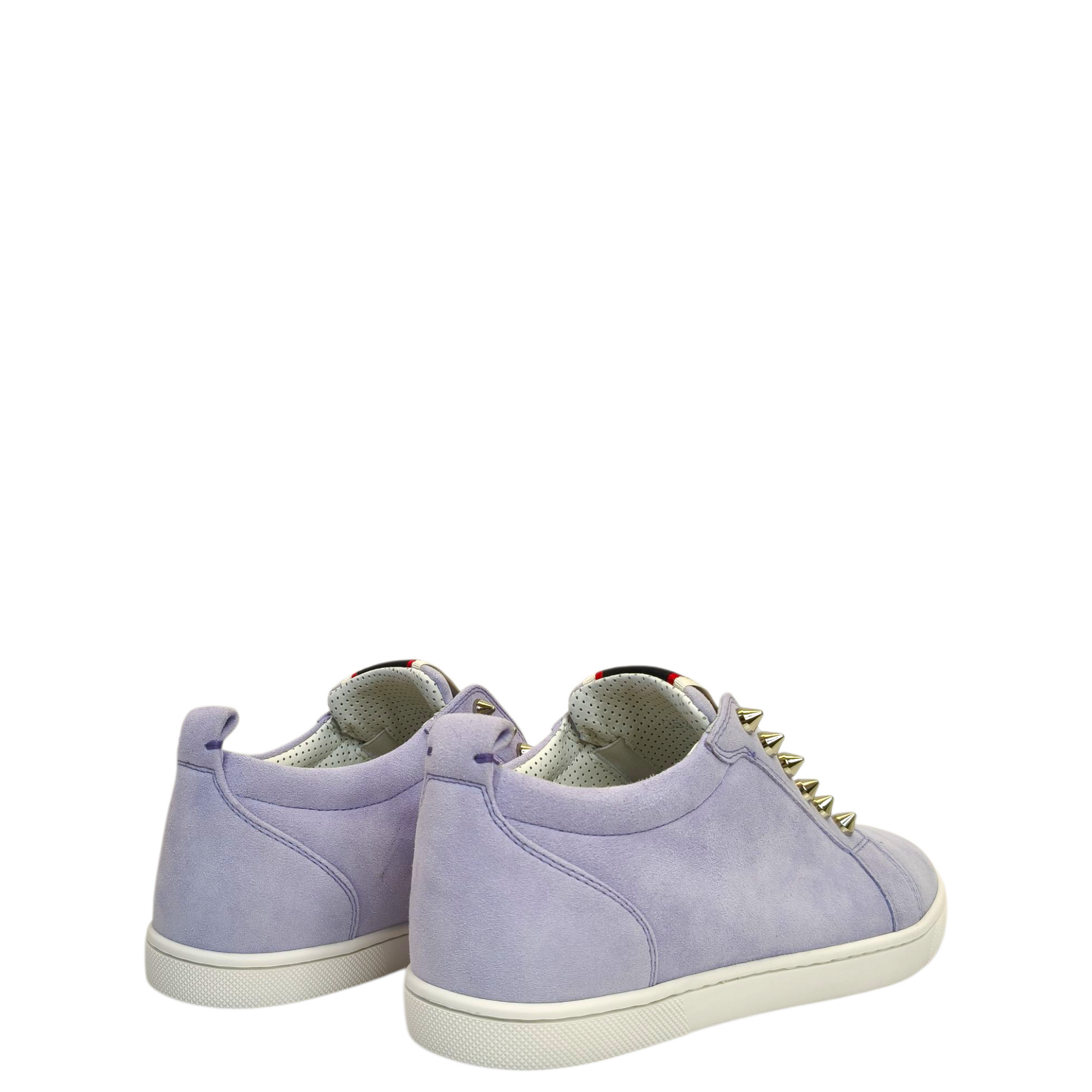 Christian Louboutin Light Purple Suede Fique A Vontade Sneakers EU 35.5