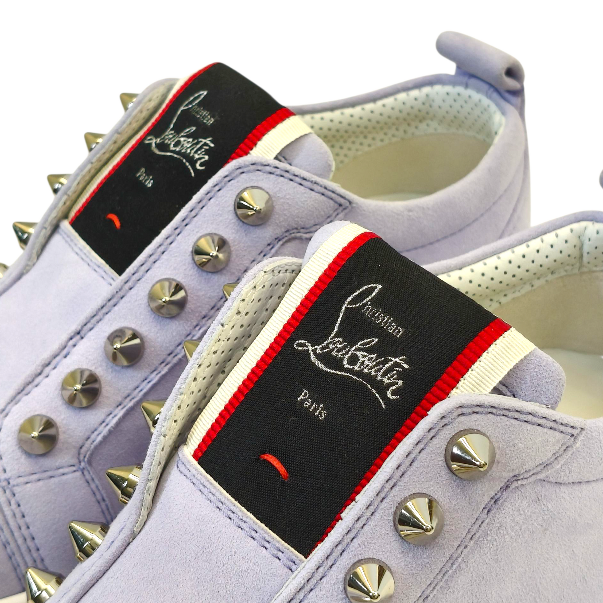 Christian Louboutin Light Purple Suede Fique A Vontade Sneakers EU 35.5
