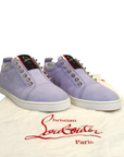 Christian Louboutin Light Purple Suede Fique A Vontade Sneakers EU 35.5