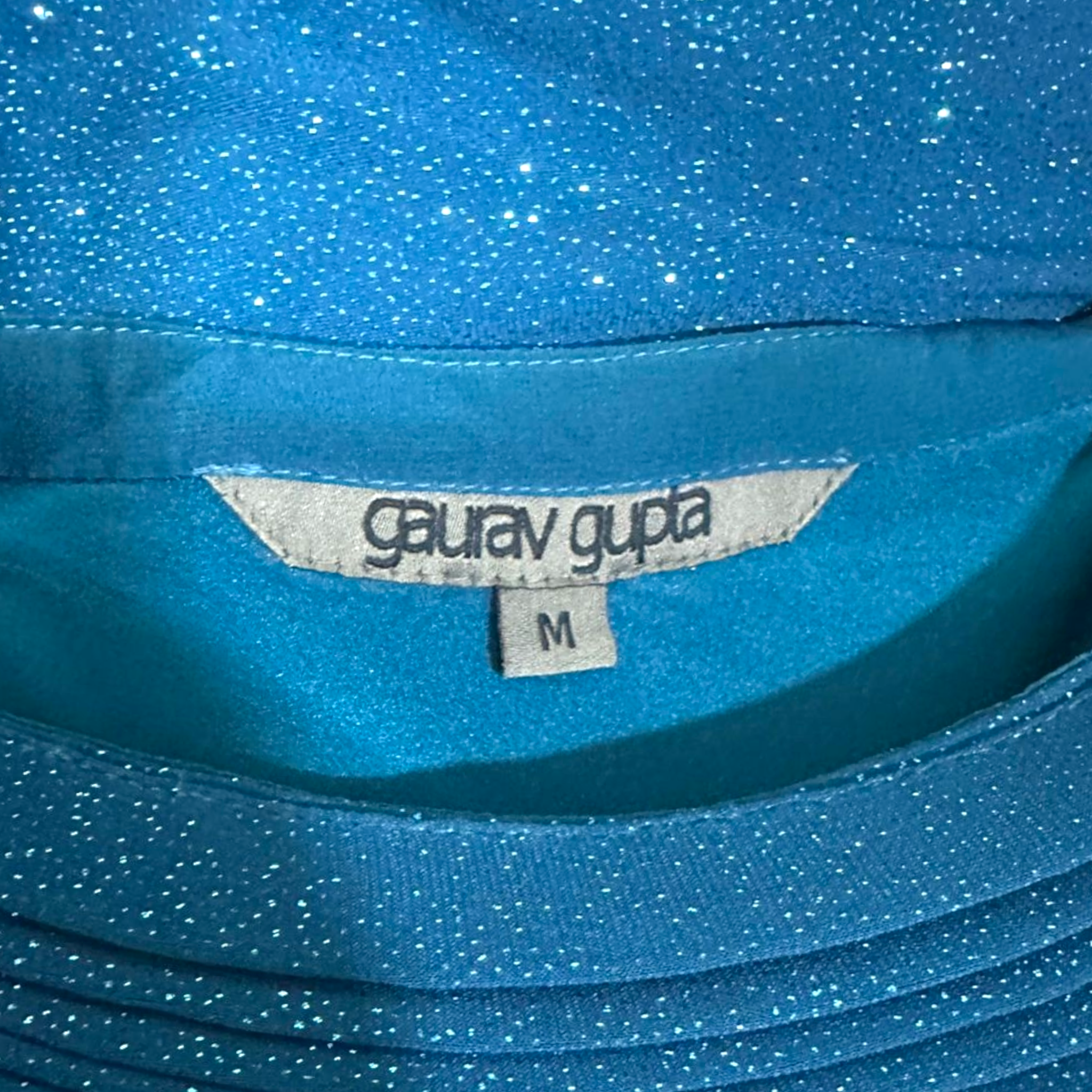 Gaurav Gupta Pre-draped One Shoulder Saree Gown M