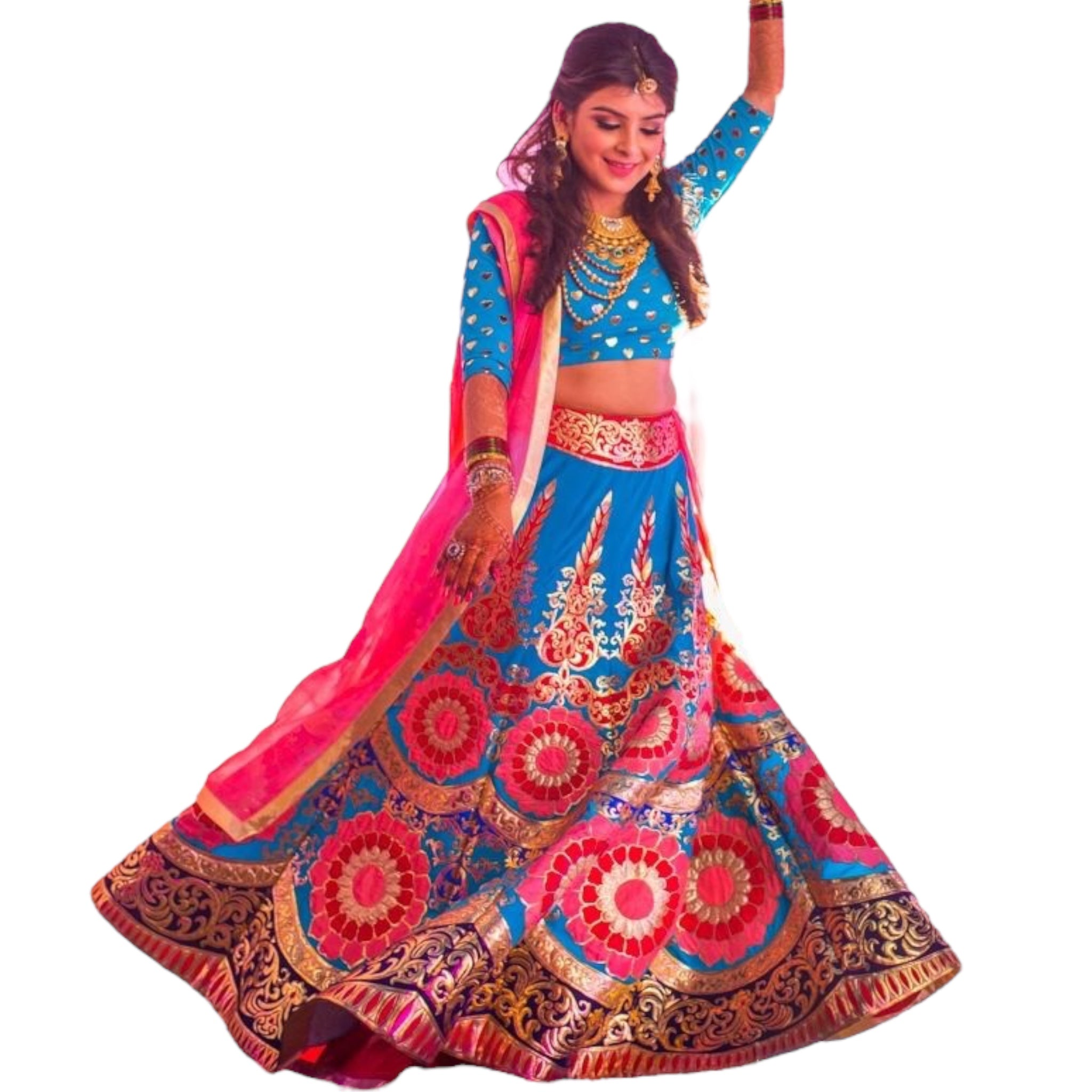 Manish Arora Multicolor Printed Lehenga