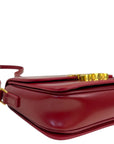 Celine Burgundy Leather Small Triomphe Bag
