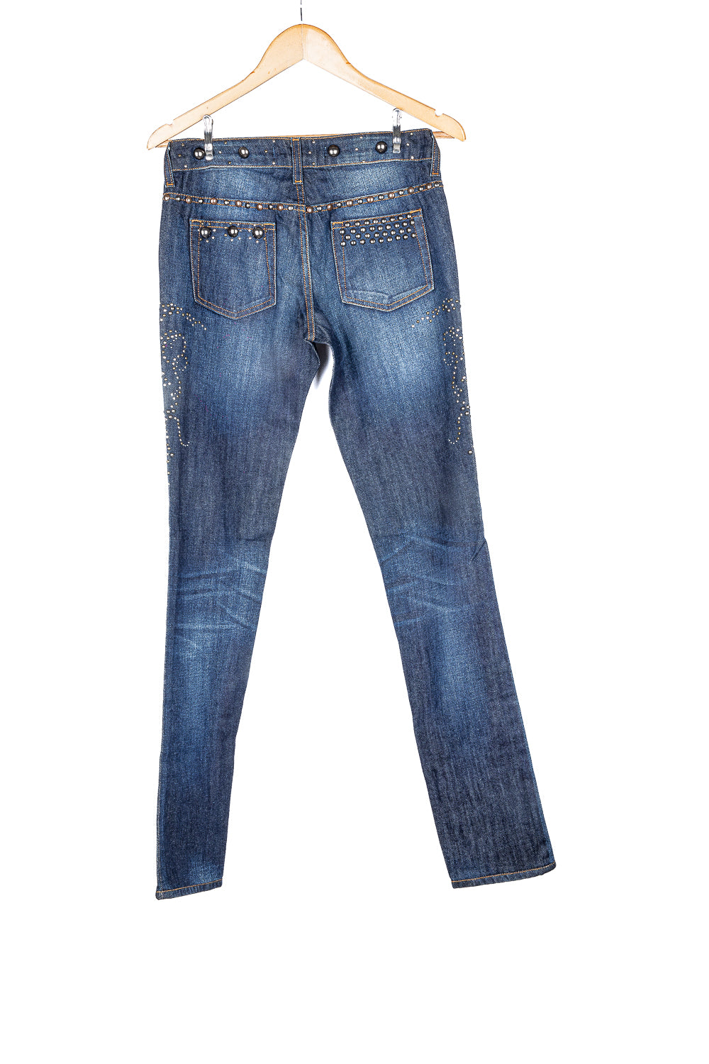 Indigo Blue Denim Tapered Jeans