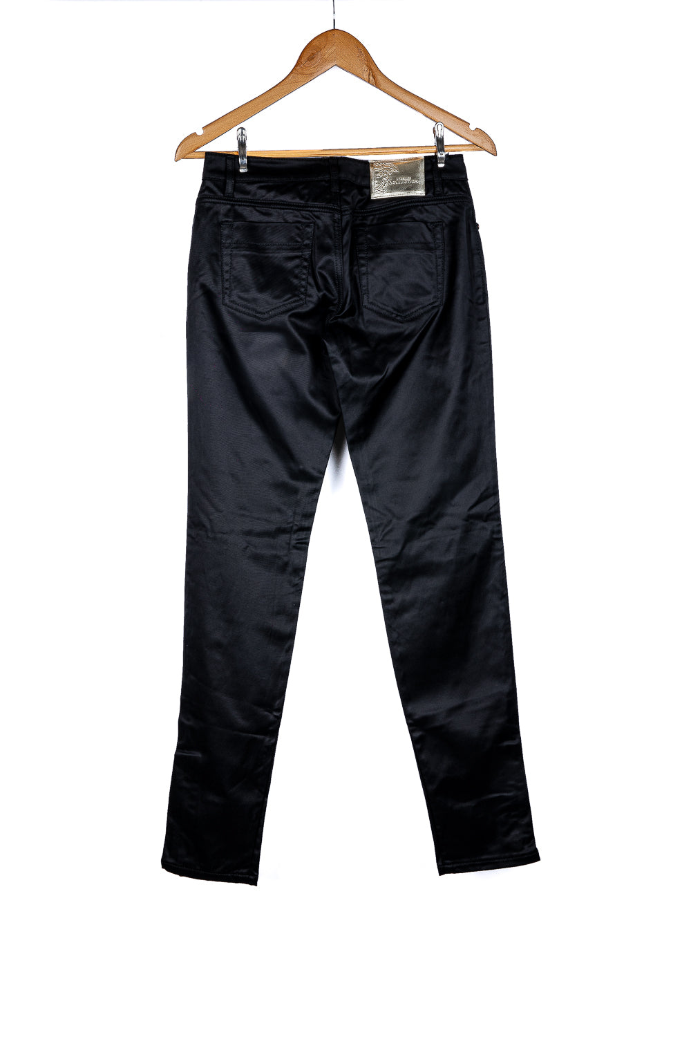 Black Solid Straight Fit Jeans