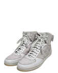 Louis Vuitton Rivoli Monogram Hi-Top Sneakers White Leather UK 8
