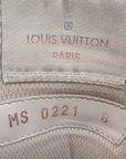 Louis Vuitton Rivoli Monogram Hi-Top Sneakers White Leather UK 8